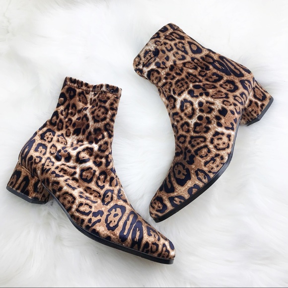 cheetah sock boots